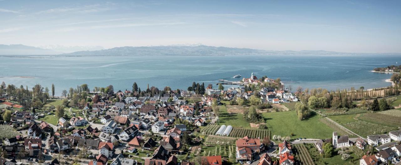 Ferienwohnung Seeblick mit Blick auf die Alpen Wasserburg Exterior foto